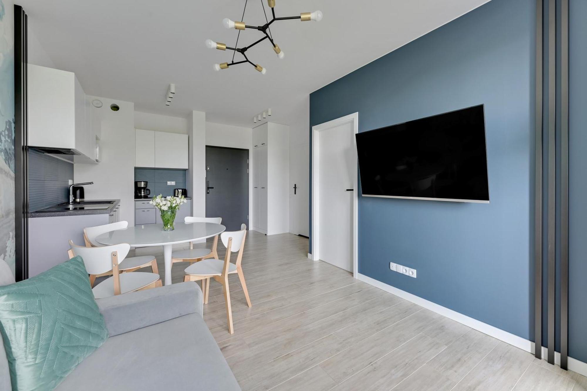 Blue Mandarin - Chlebova Apartments 그단스크 객실 사진