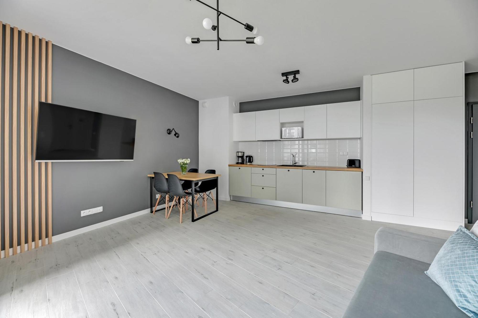 Blue Mandarin - Chlebova Apartments 그단스크 객실 사진