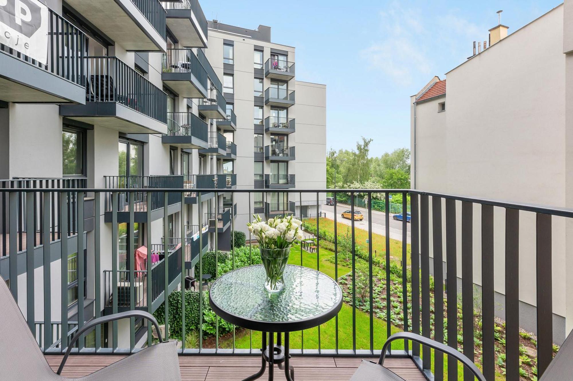 Blue Mandarin - Chlebova Apartments 그단스크 객실 사진