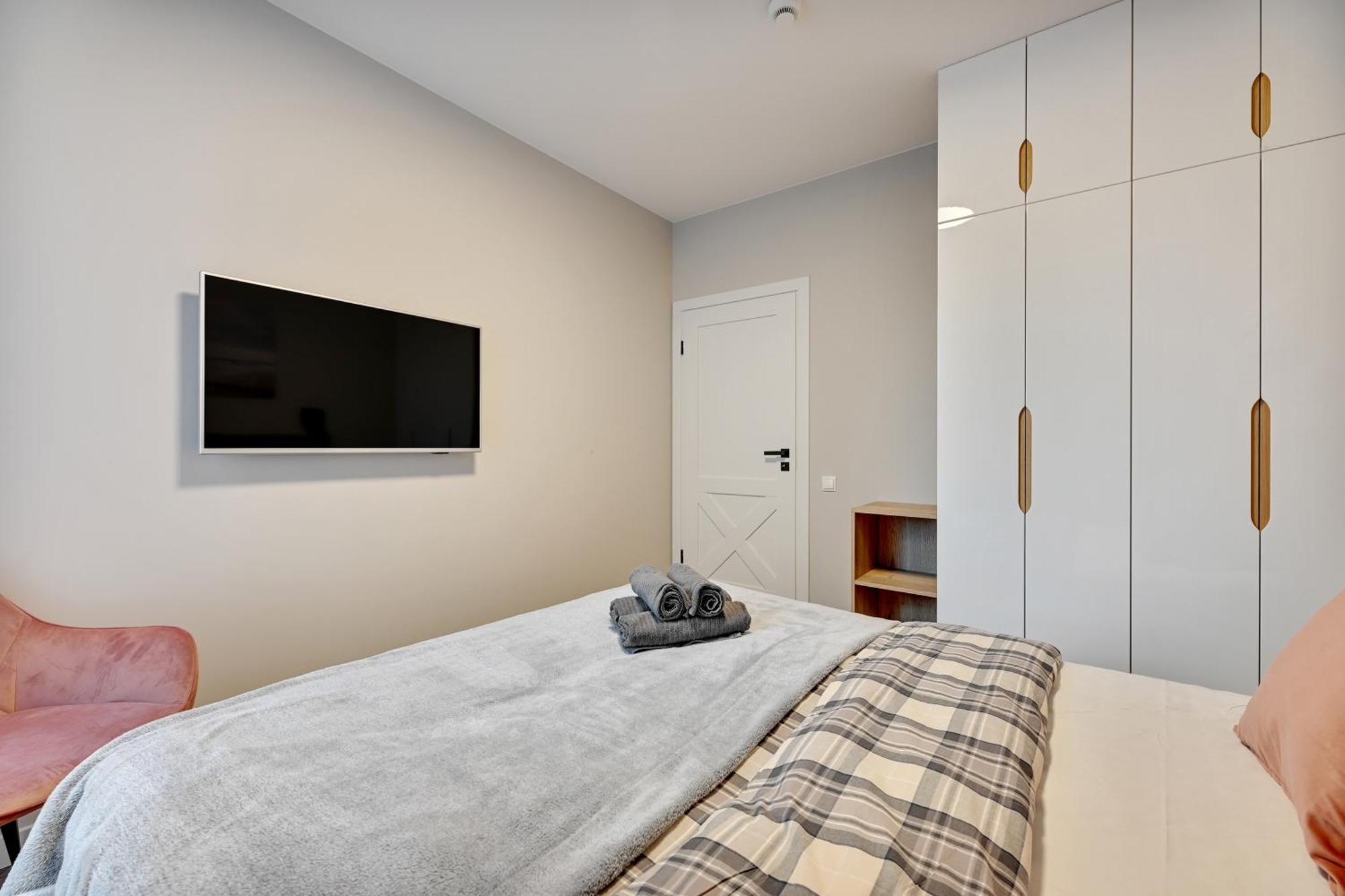 Blue Mandarin - Chlebova Apartments 그단스크 객실 사진